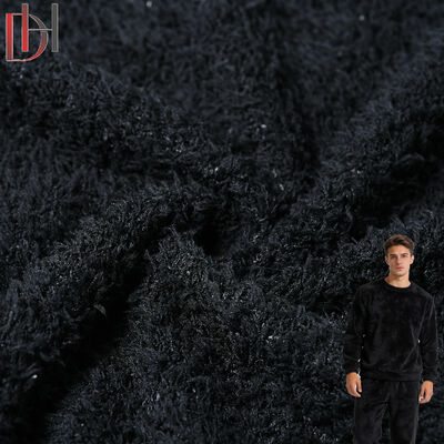 acheter Tissu molletonné épais et doux 97 % polyester 3 % élasthanne Tissu de bonnet de douche online manufacture