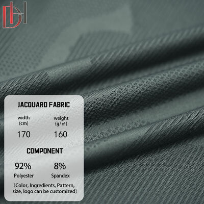 Buy Ice Silk Camouflage Sports T Shirt Jacquard Clothing Fabric 92% Polyester 8% Spandex online manufacture