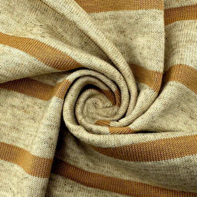 কেনা অর্গানিক স্ট্রাইপ লিনেন ফ্যাব্রিক ২২% লিনেন ৭৮% কটন নিটেড টুইড ফ্যাব্রিক online manufacture