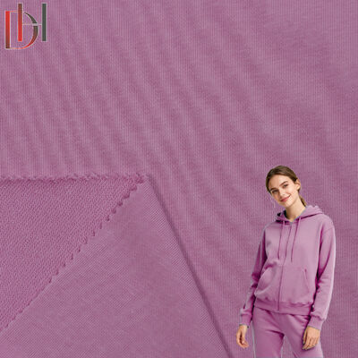 comprare 80% cotone biologico 20% poliestere cotone tessuto spandex camicia con cappuccio tessuto francese Terry online manufacture