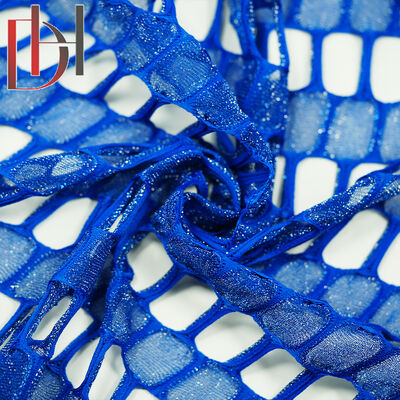 주문 100% 폴리에스터 넥타이 자카르드 천, 여름 드레트 케이프 스카프 구멍 자카르드  Mesh 천 online manufacture