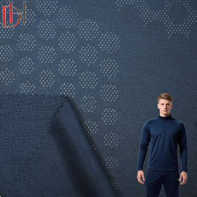 acheter T-shirt anti-UV à séchage rapide en tissu jacquard sportif 100% polyester tricoté online manufacture