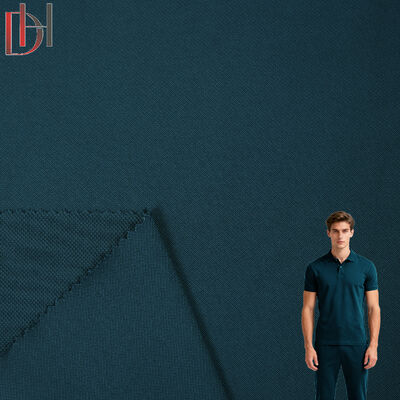 comprar Tejido de polo de camisa de vestir 100% algodón de alta calidad de 210 g, transpirable, cómodo, teñido, absorbente de humedad, liso online manufacture