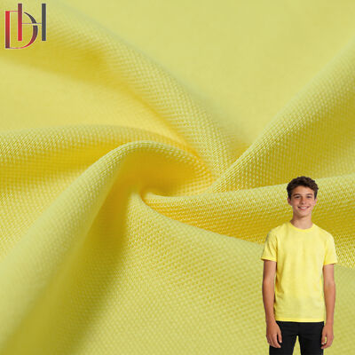 Buy New Combed Plain Dyed 96% Cotton 4% Spandex High Quality Comfortable Premium Polo Pearl Fabric online manufacture