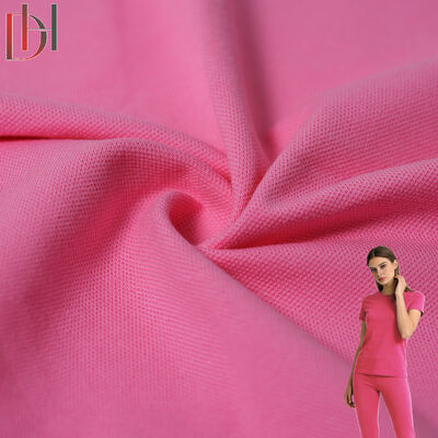 Mua Màu sắc đơn giản 96% Cotton 4% Spandex Fabric Summer Business T-Shirt Wicking Rib Pique Fabric 200g online manufacture