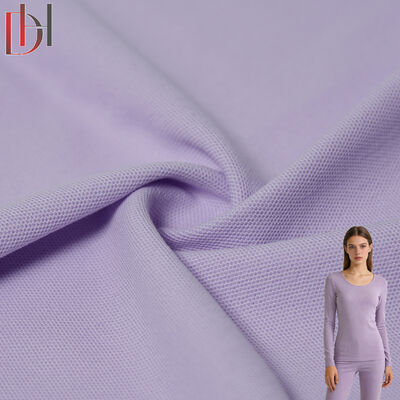 buy Export Quality Pique Knit Fabric Cotton Polyester Double Pique 210gsm Fabric For Premium Apparel Brands online manufacture